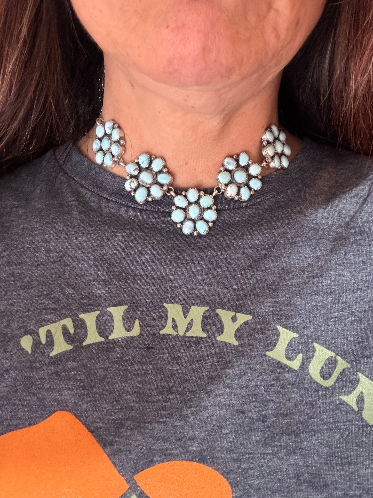 Golden Hills Cluster Necklace