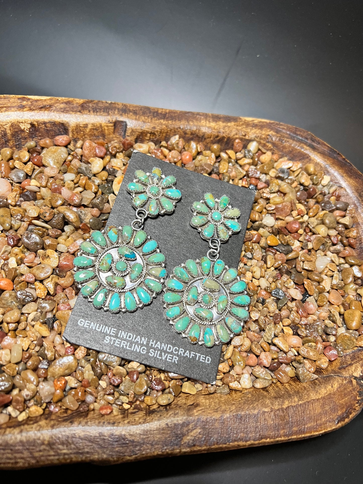 Kingman Double Cluster Earrings