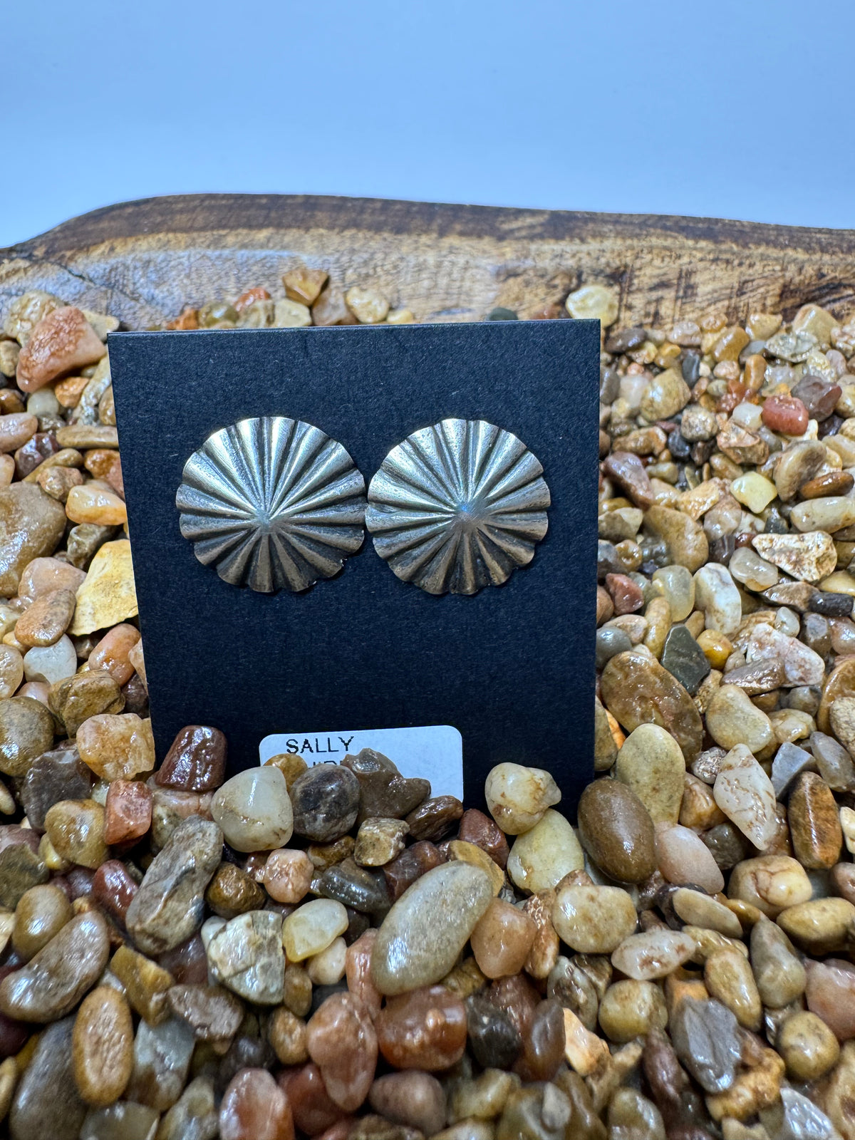 Sterling Silver Star Shot Stud Earrings