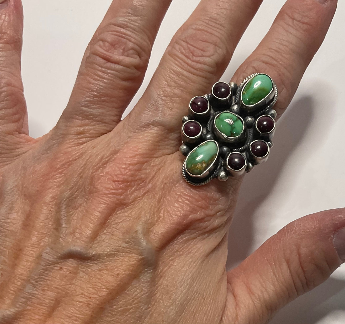 Sonoran Gold & Purple Spiny Cluster Ring