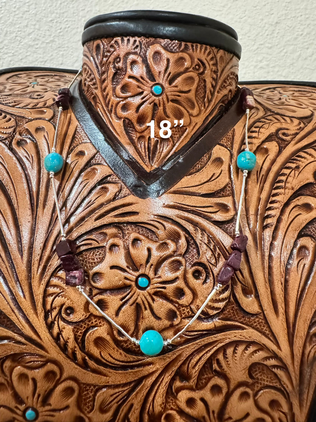 Sonoran Rose & Purple Spiny Liquid Silver Necklace
