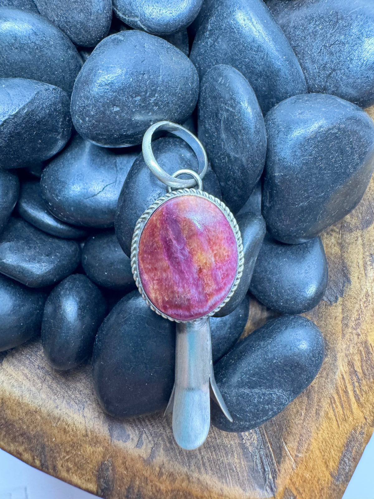 Purple Spiny Squash Bell Pendant