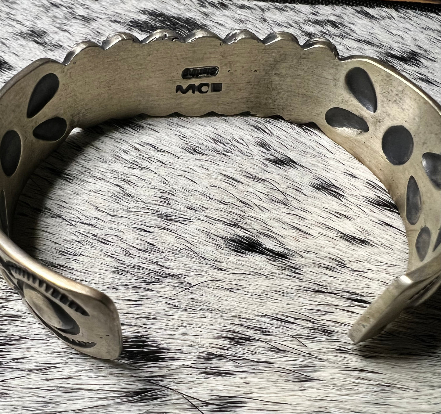 Sterling Silver Double Star Shot Cuff