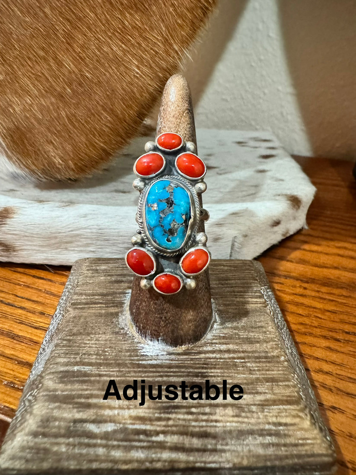 Kingman & Coral Cluster Ring