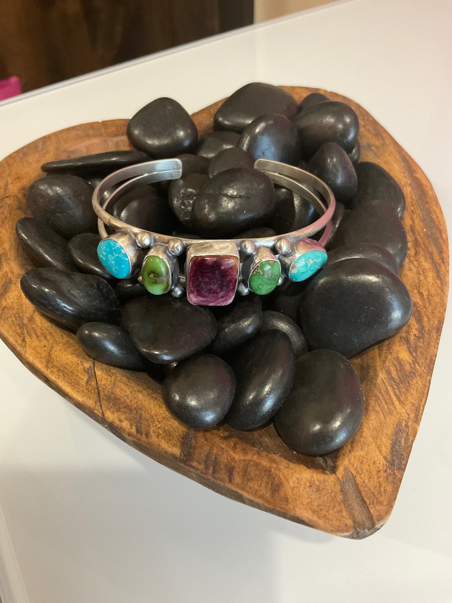 Sonoran Turquoise & Purple Spiny Cuff
