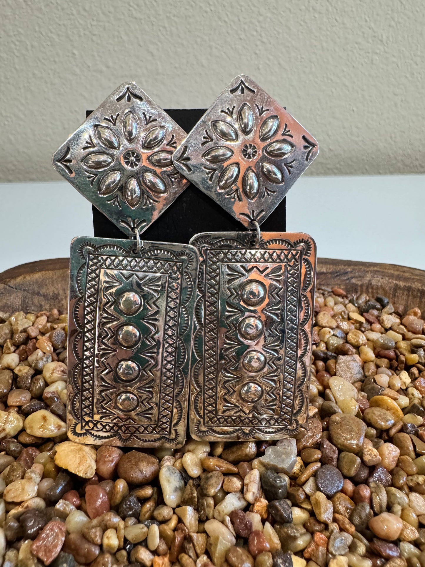 Double Concho Earrings