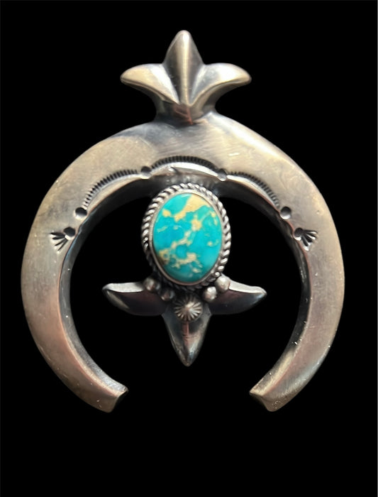 Kingman Turquoise Naja Pendant
