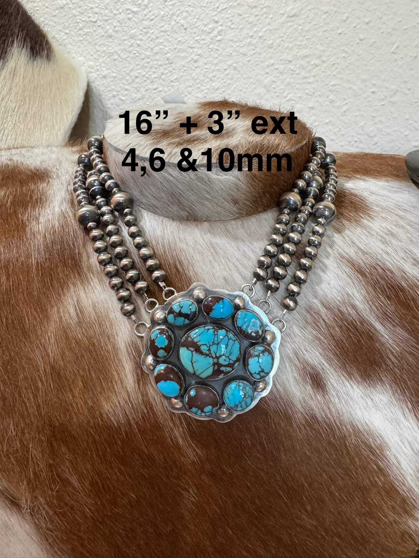 Prince Turquoise Cluster Necklace