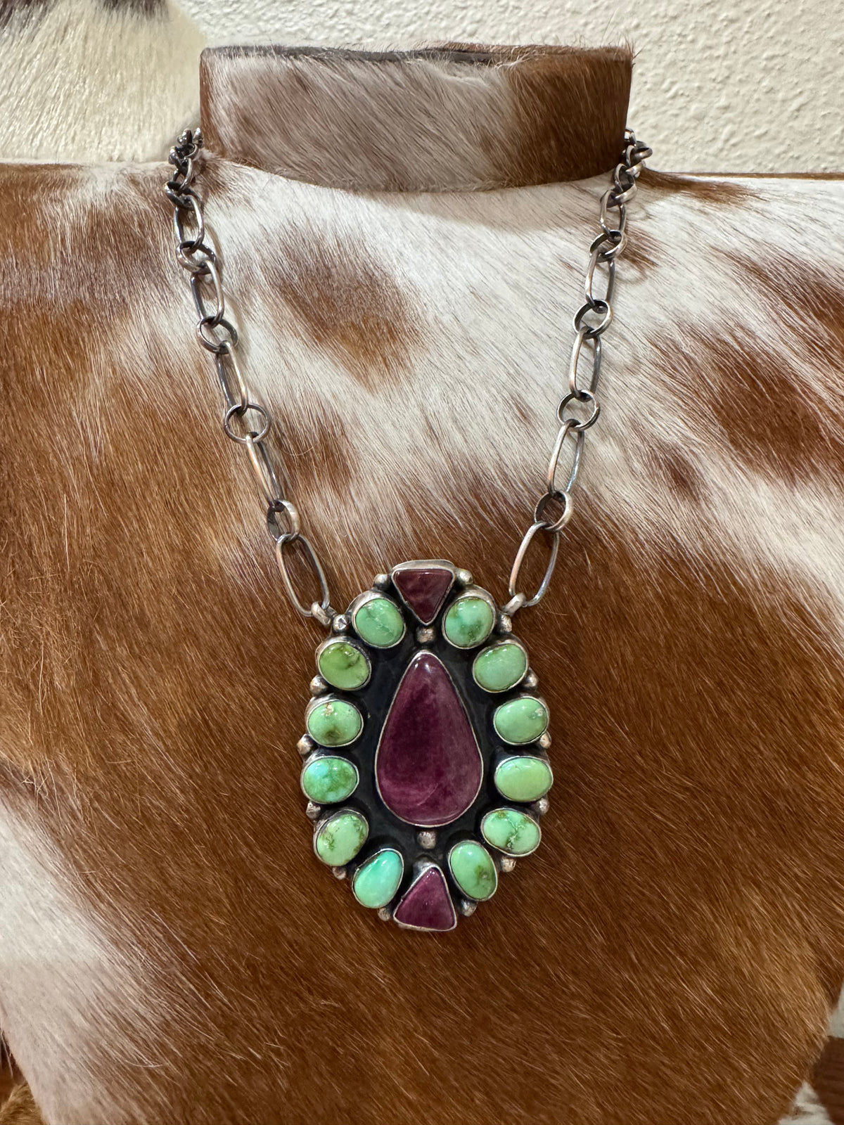 Sonoran Gold & Purple Spiny Cluster Necklace