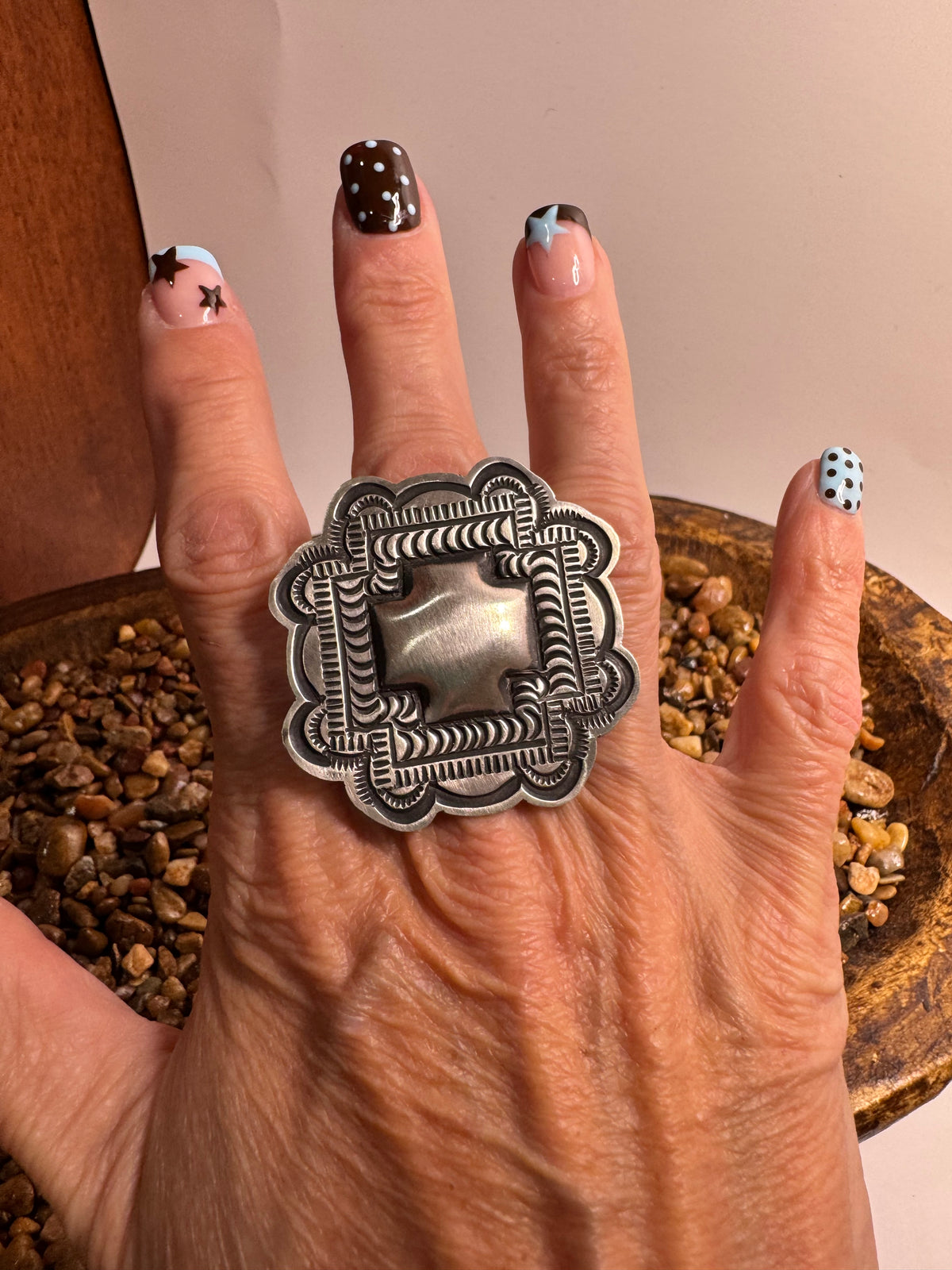 Sterling Silver Cross Ring