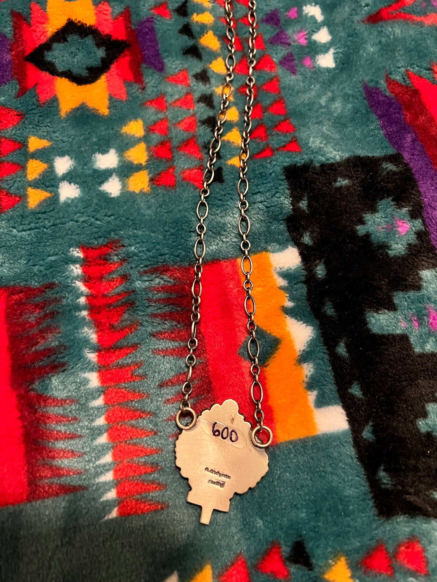 Water Web Kingman Cross Necklace