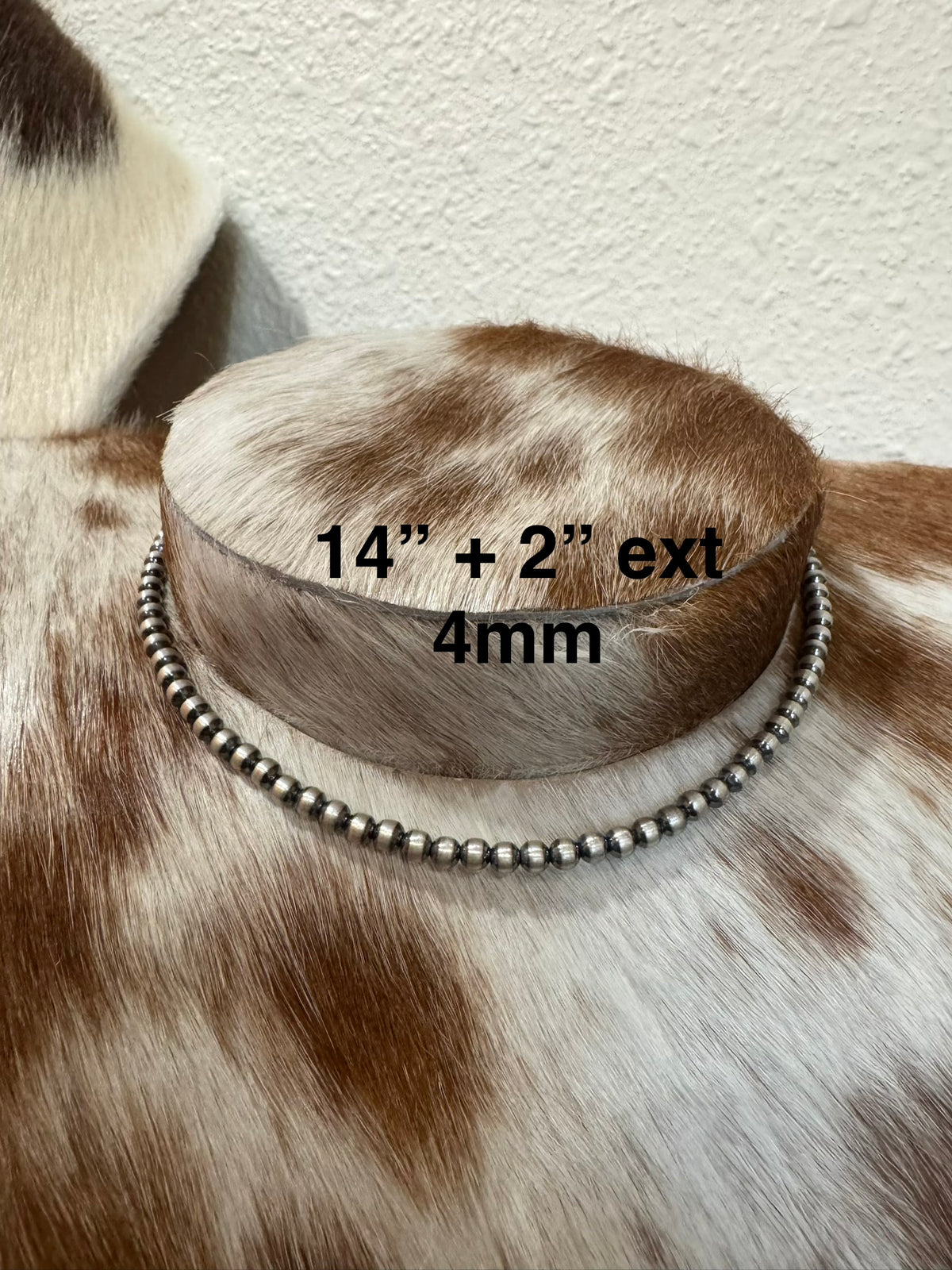 14”-16” 4mm Sterling Silver Pearl Choker