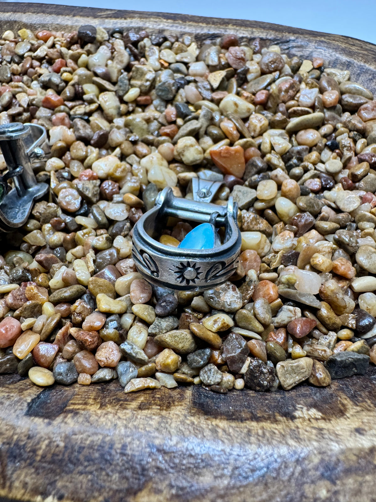 Golden Hills Stirrup Pendant