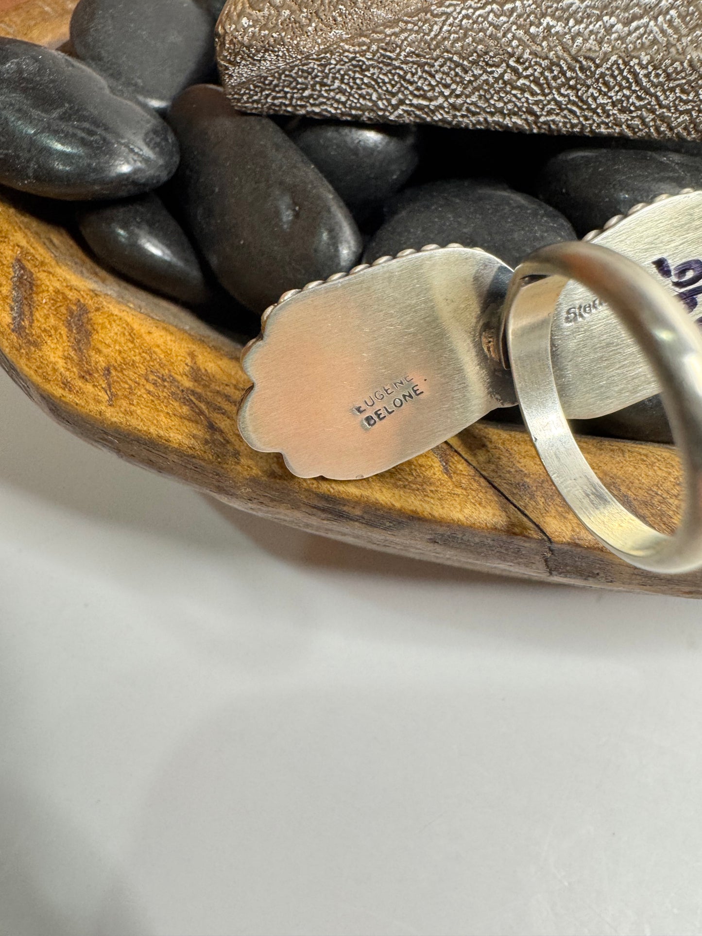 Purple Spiny 2 Stone Ring