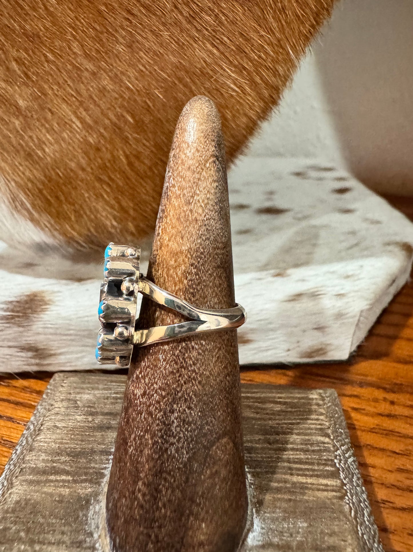 Sleeping Beauty & CZ Cluster Ring
