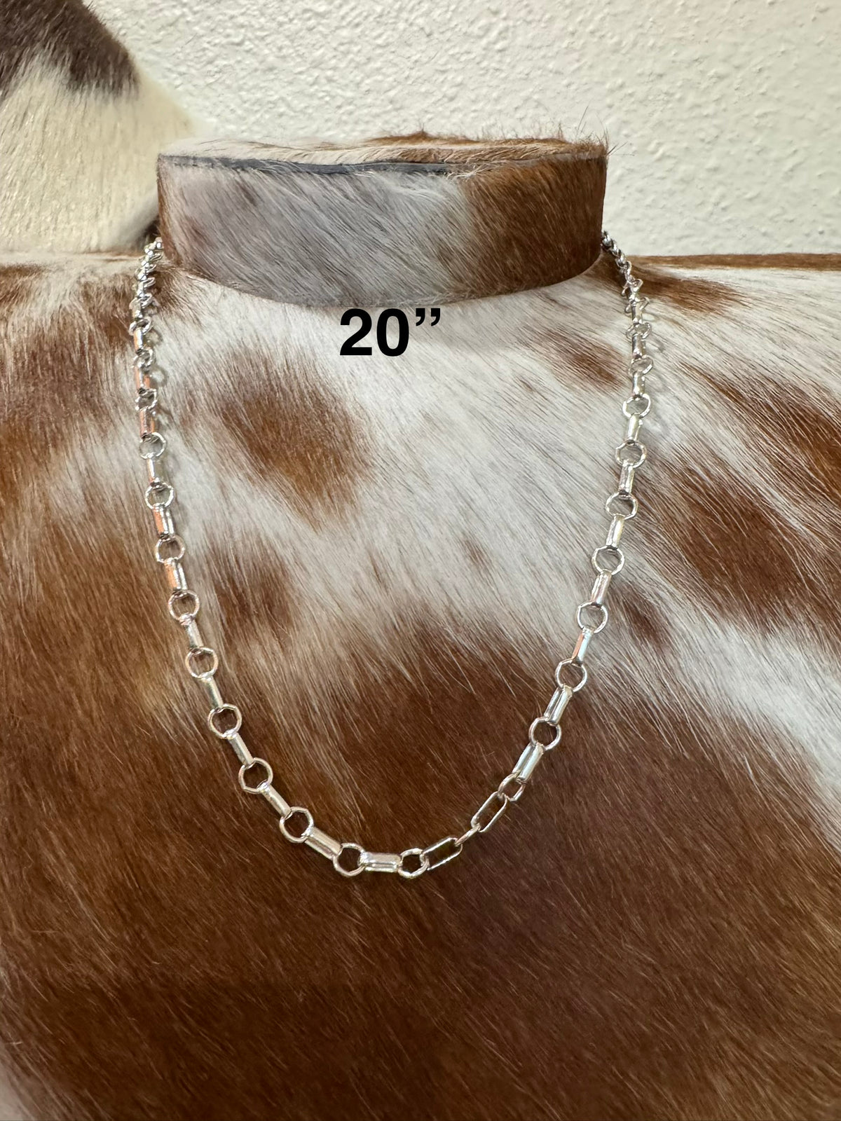 High Shine Sterling Silver Rollo Chain