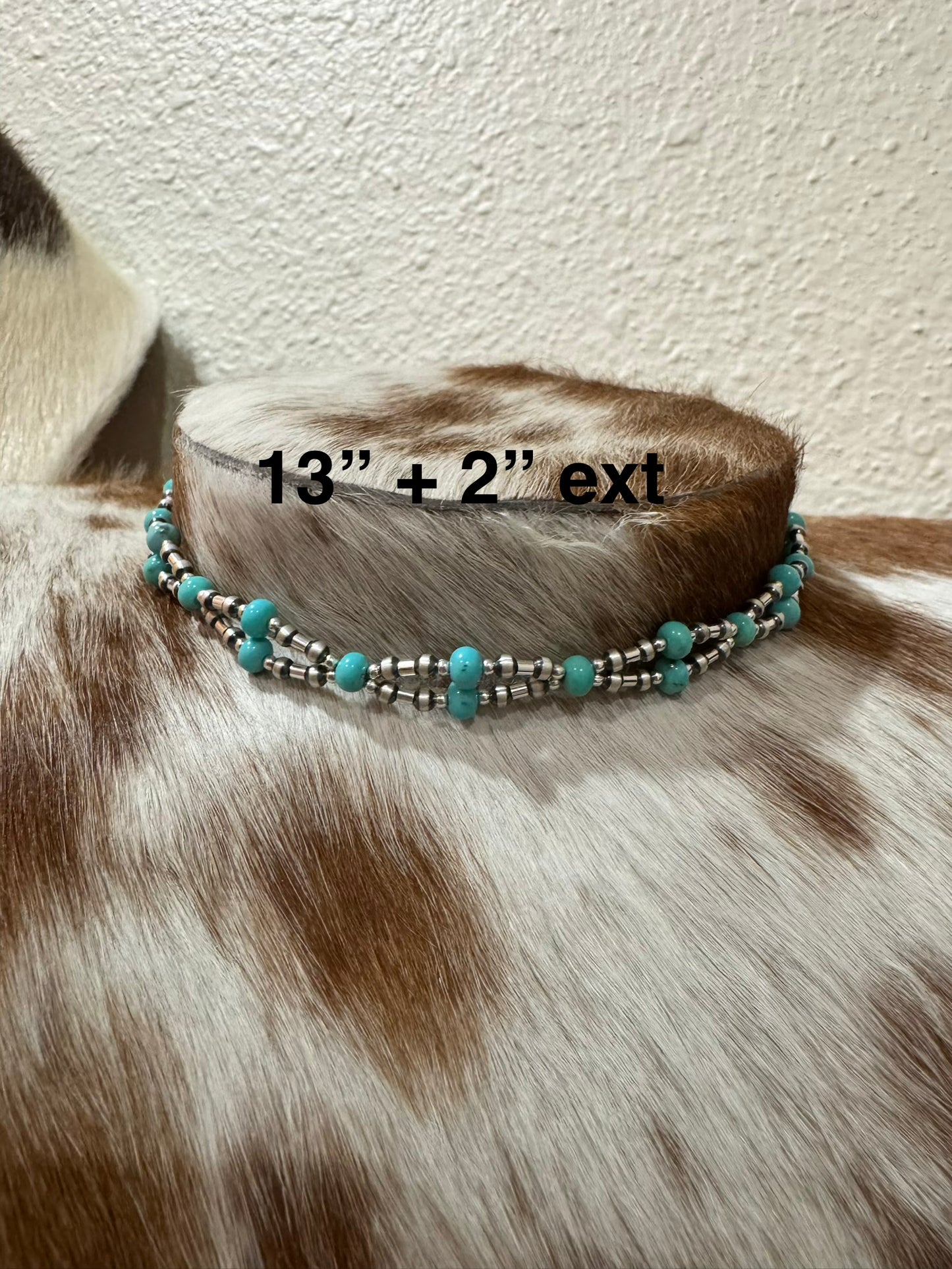 Sterling Silver Campitos Turquoise Choker