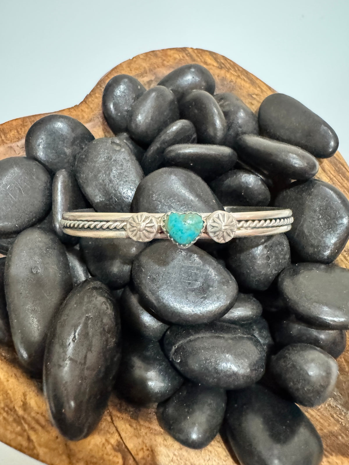 Kingman Heart Stacker Cuff