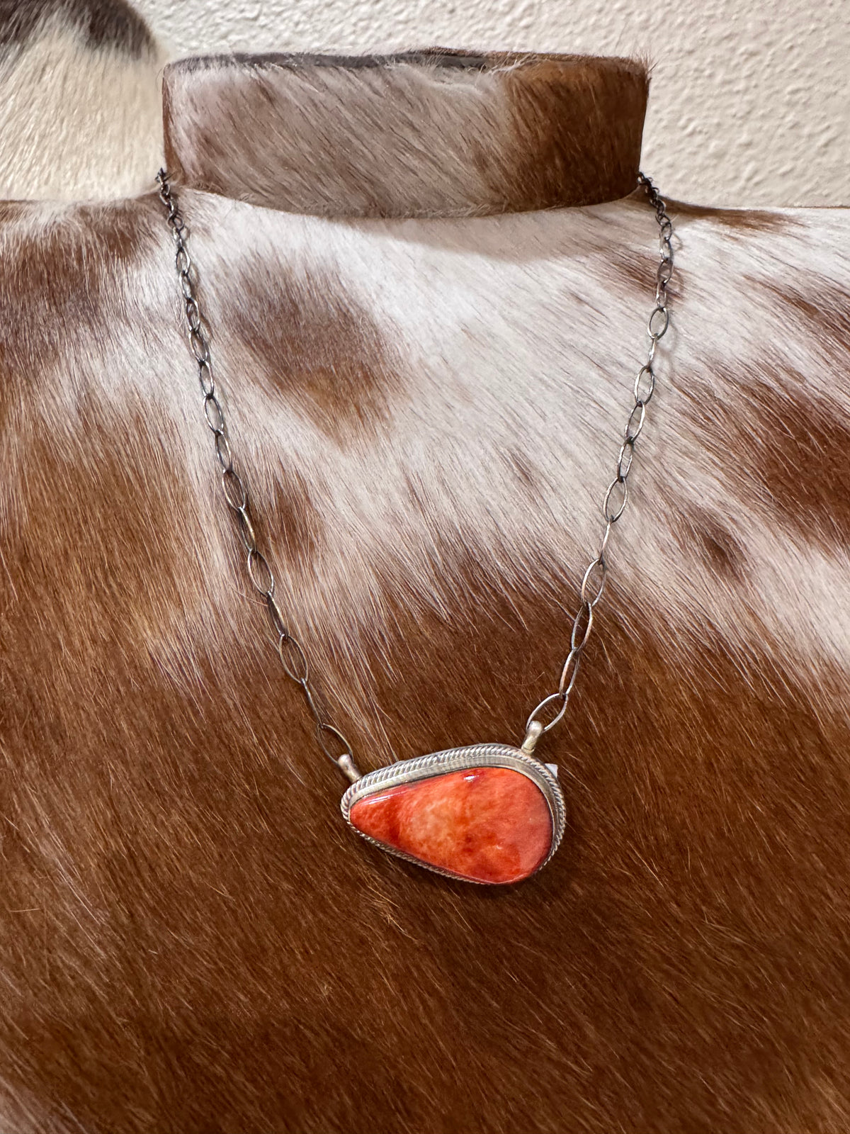 Red Spiny Necklace