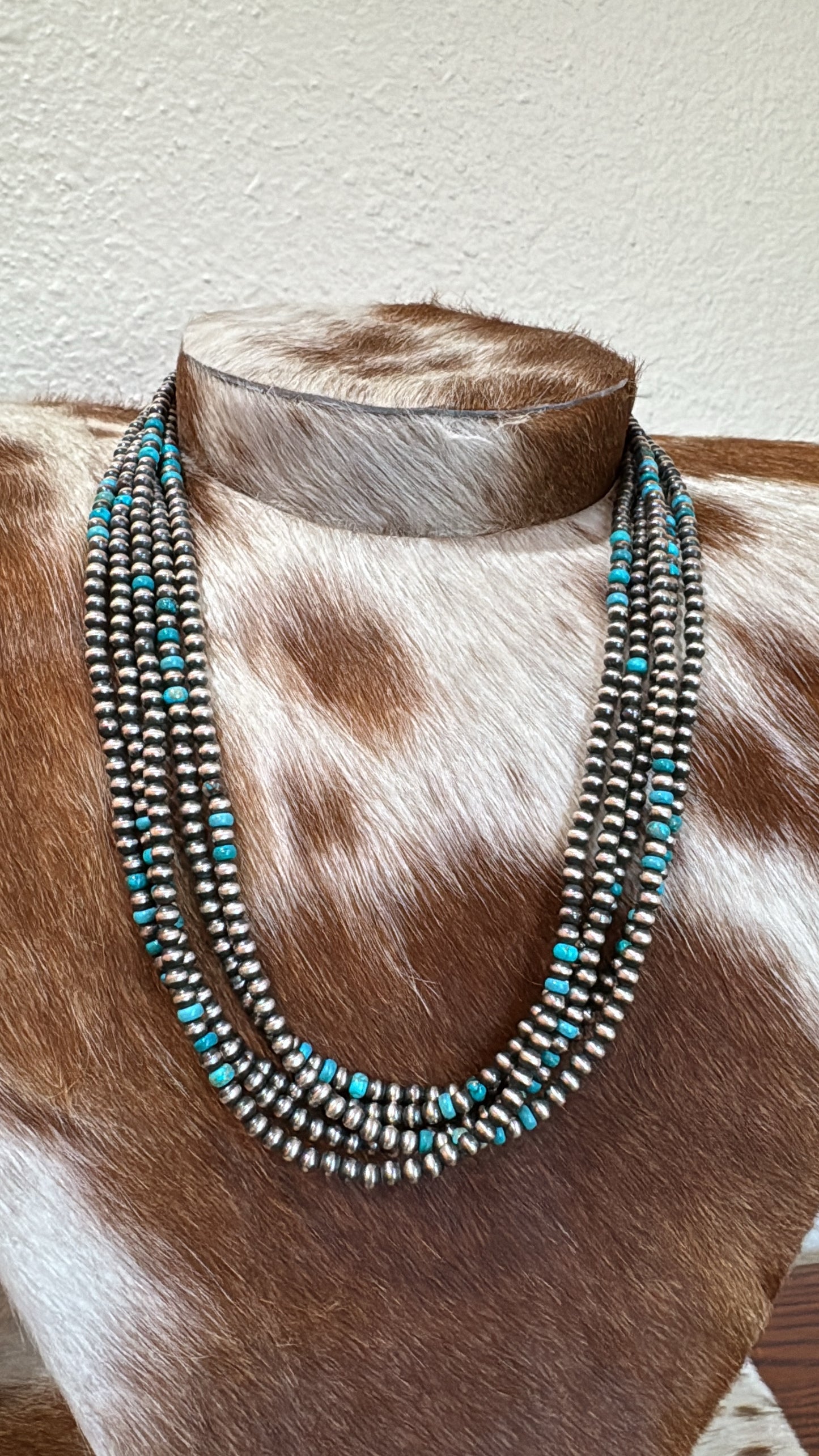 Sterling Silver Pearls w/Kingman
