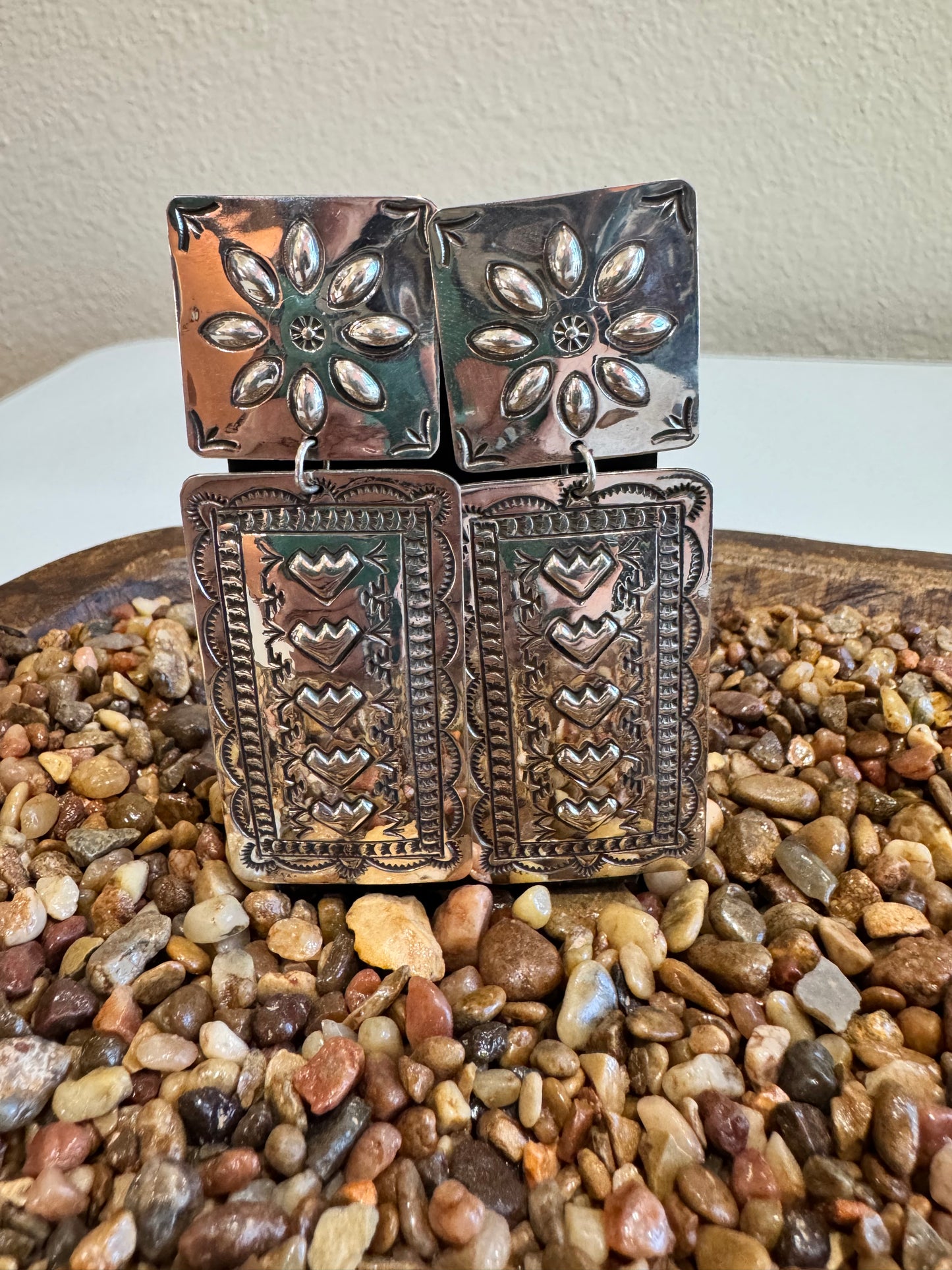 Double Concho Earrings