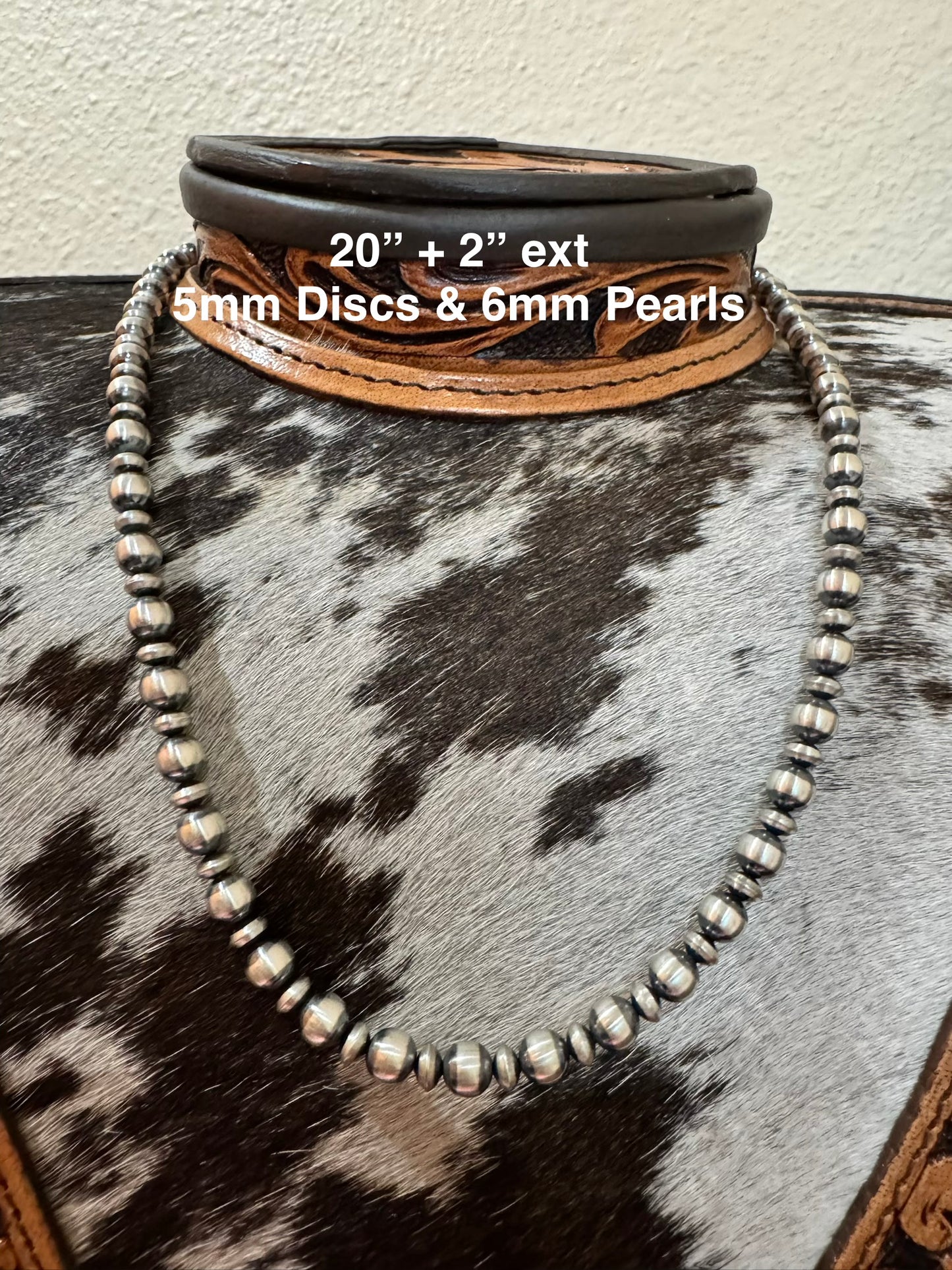 20”-22” Sterling Silver Pearls