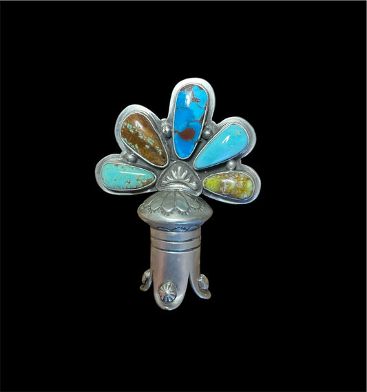 Multi Stone Squash Bell Pendant