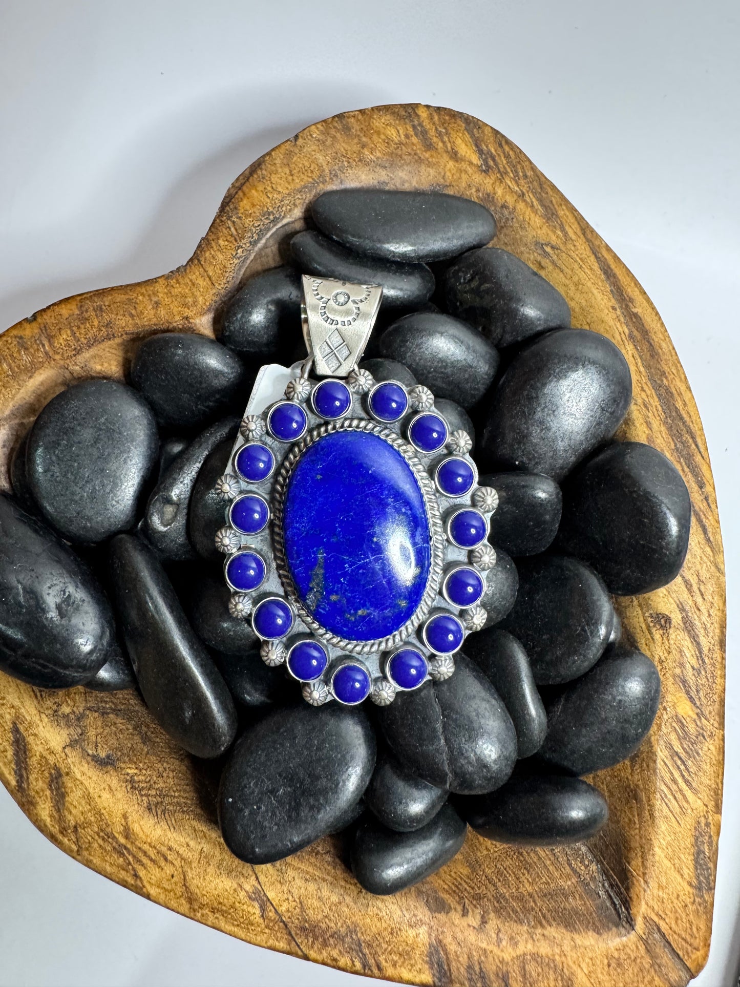 Lapis Cluster Pendant