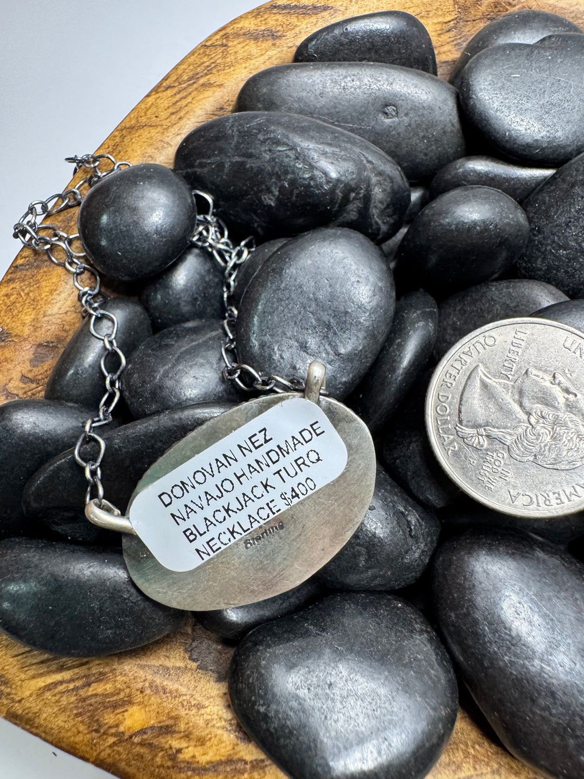 Blackjack Single Stone Necklace