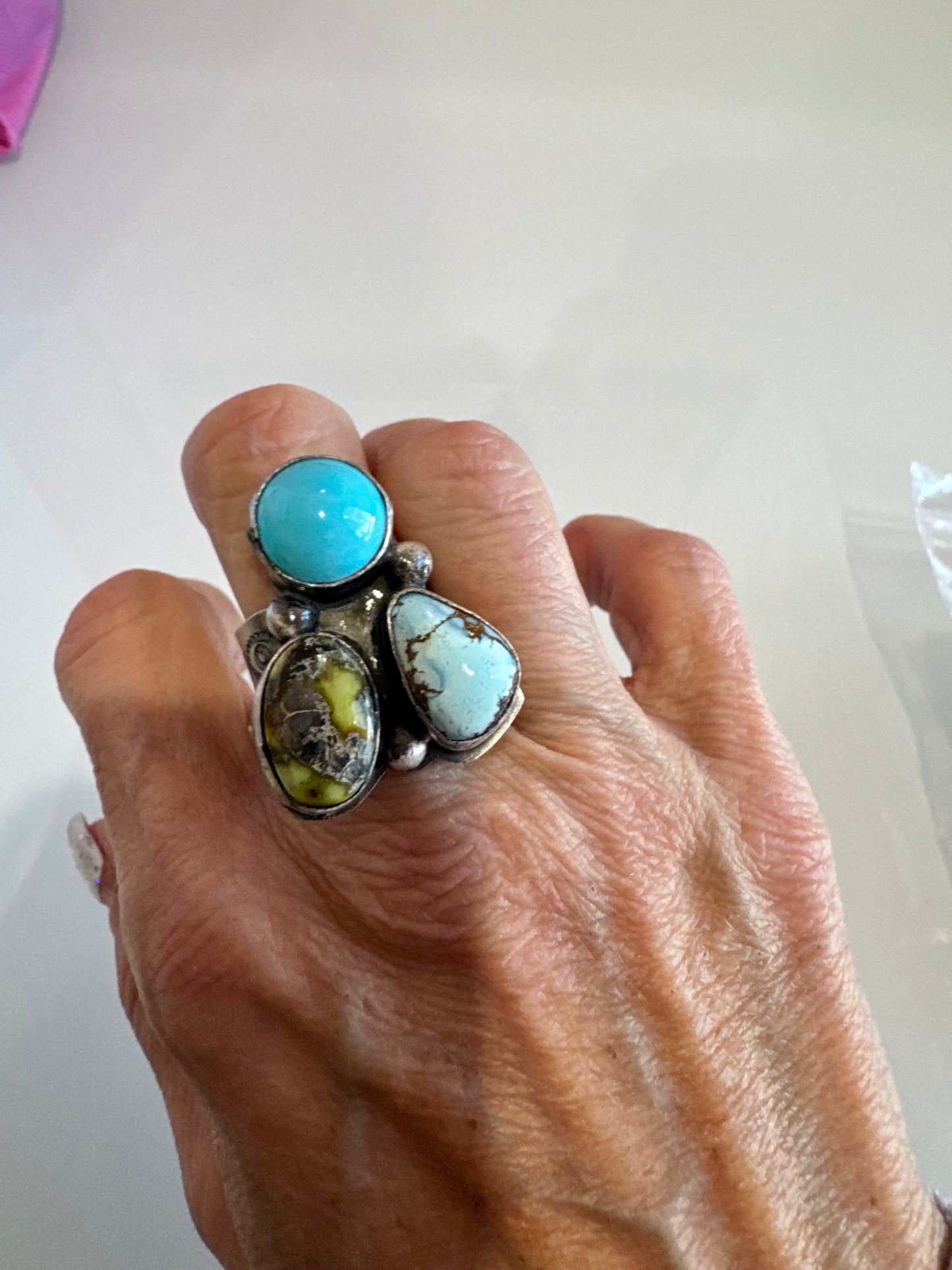 Palomino, Golden Hills & Sonoran Rose Cluster Ring