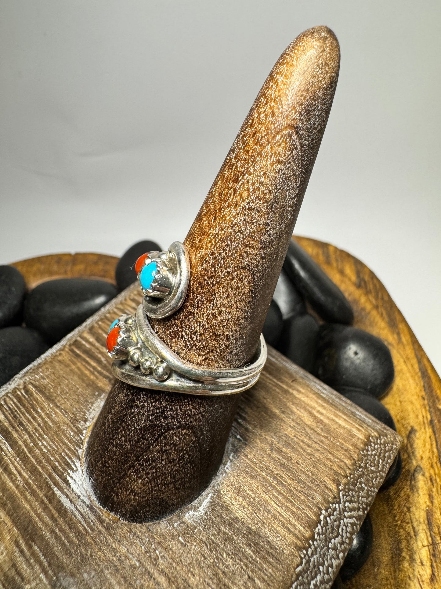 Kingman & Coral Ring