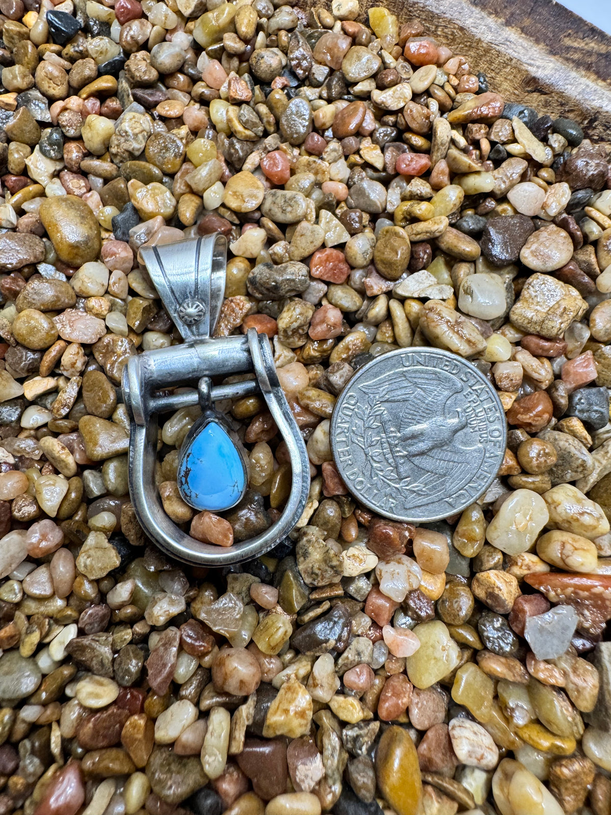 Golden Hills Stirrup Pendant
