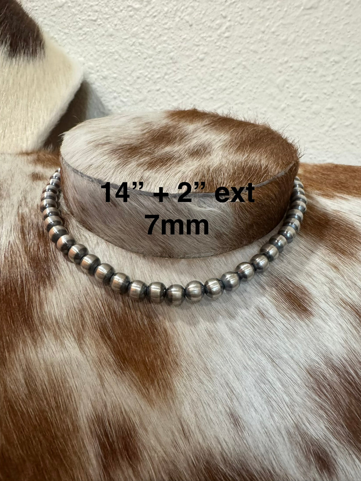 14”-16” 7mm Sterling Silver Pearl Choker