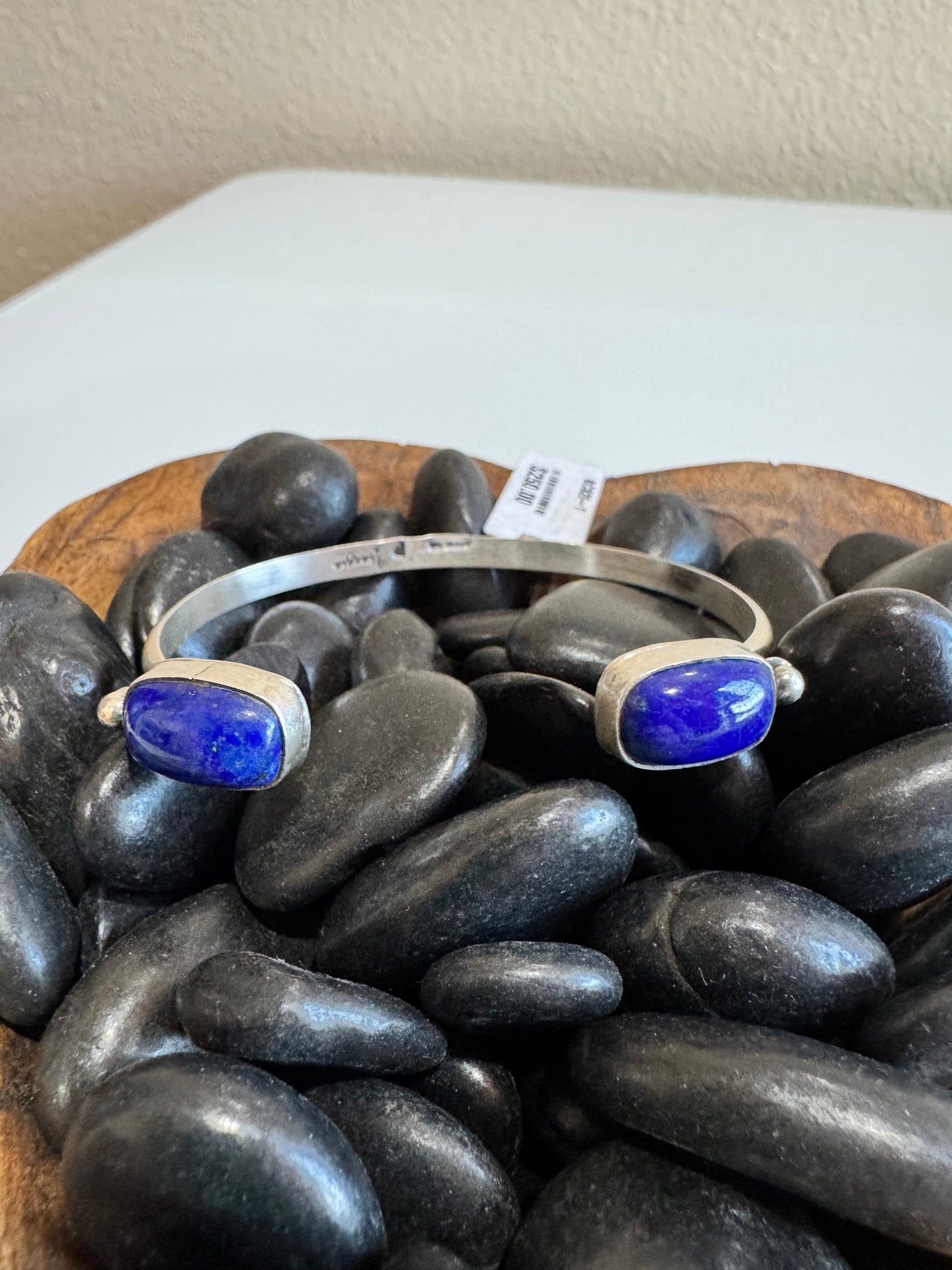 Lapis 2 Stone Reverse Cuff