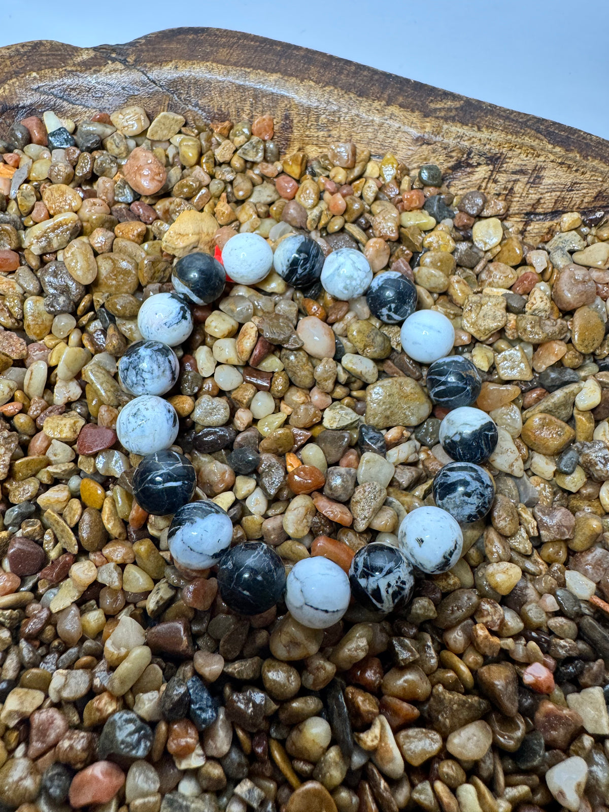 10mm White Buffalo Stretchy Bracelet
