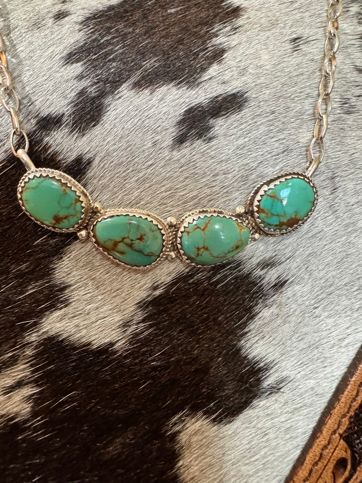Armenian Turquoise Bar Necklace