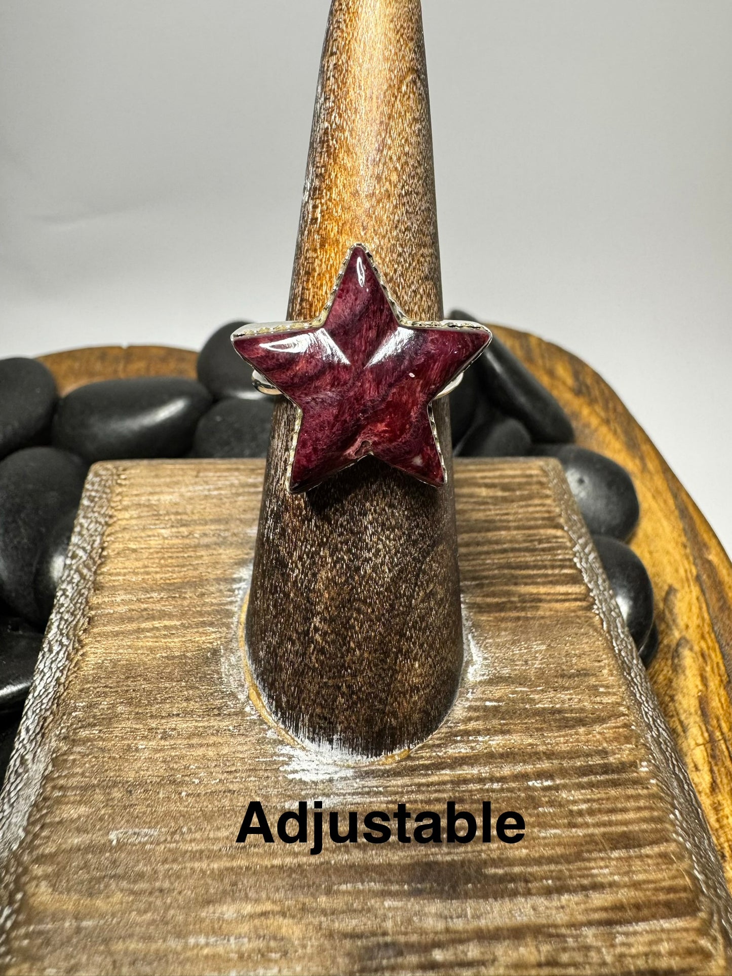 Purple Spiny Oyster Star Ring