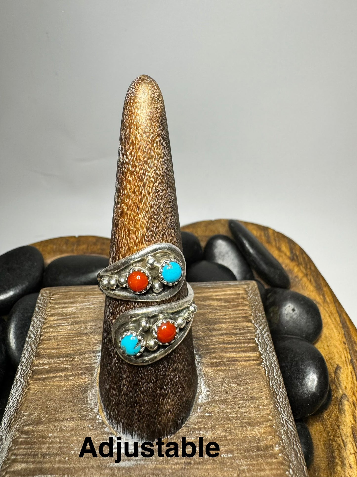Kingman & Coral Ring