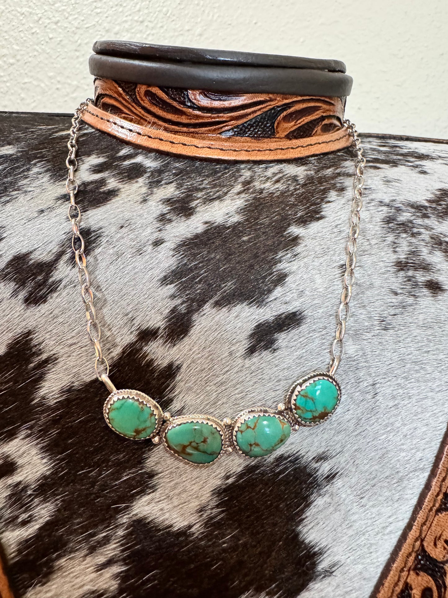 Armenian Turquoise Bar Necklace
