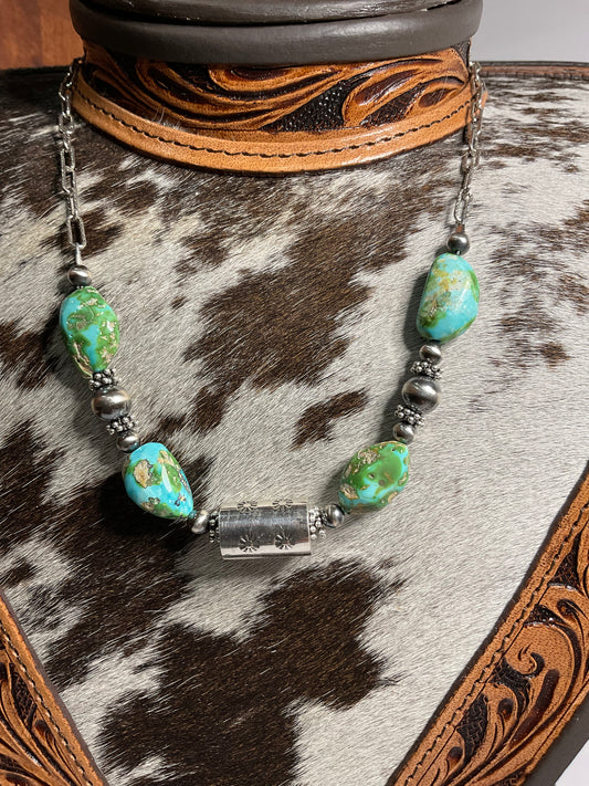 Sonoran Gold Barrel Necklace