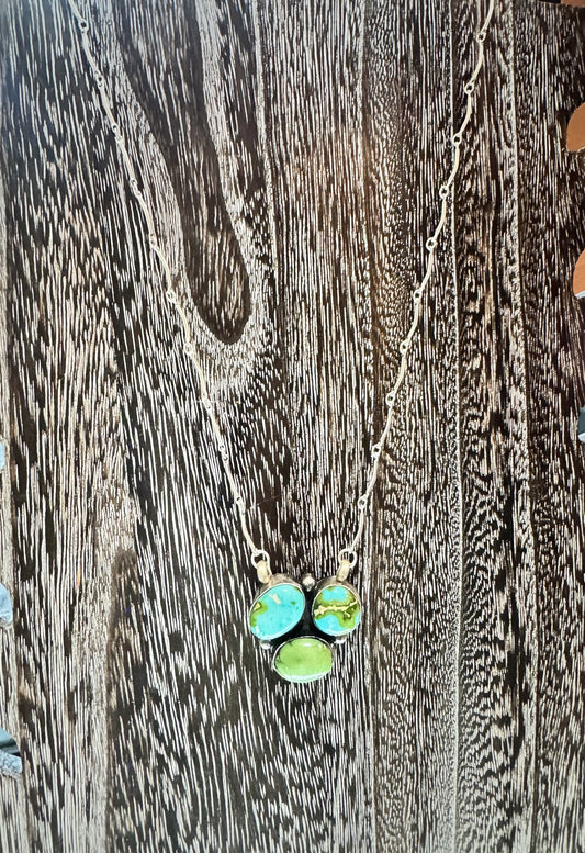 3 Stone Bar & Cluster Necklaces