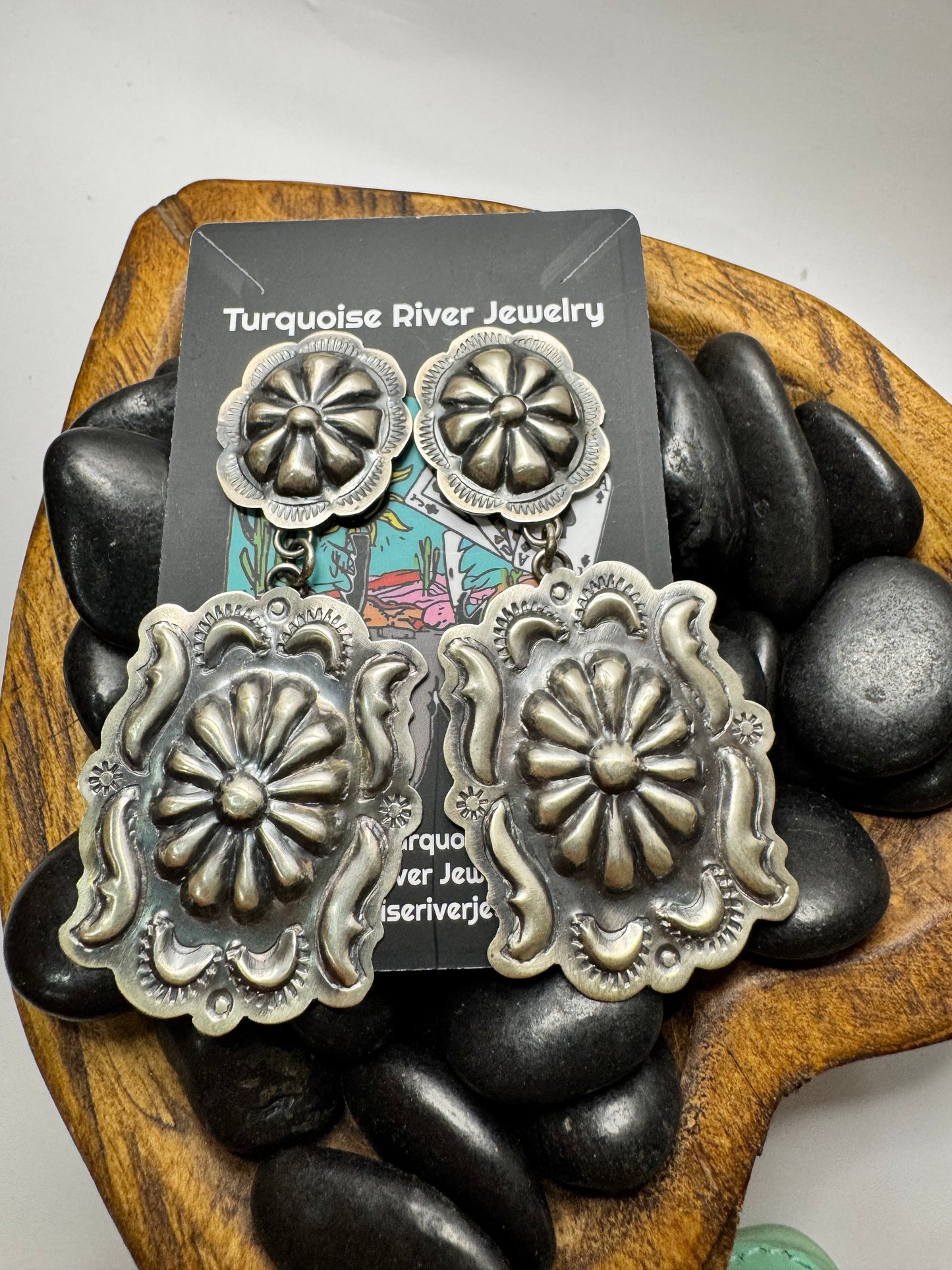Double Concho Earrings