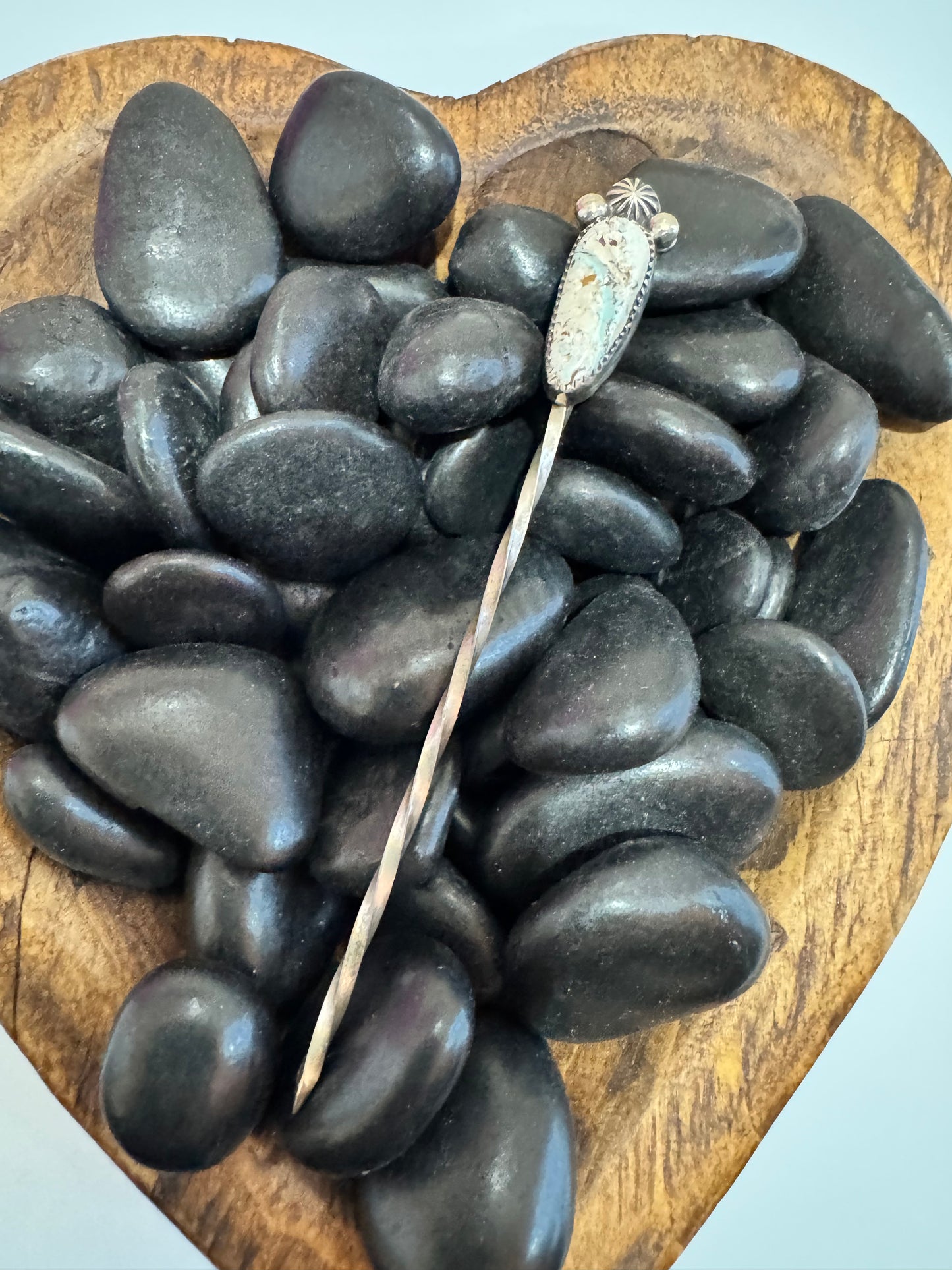 Sterling Silver & Royston Ribbon Hat Pick
