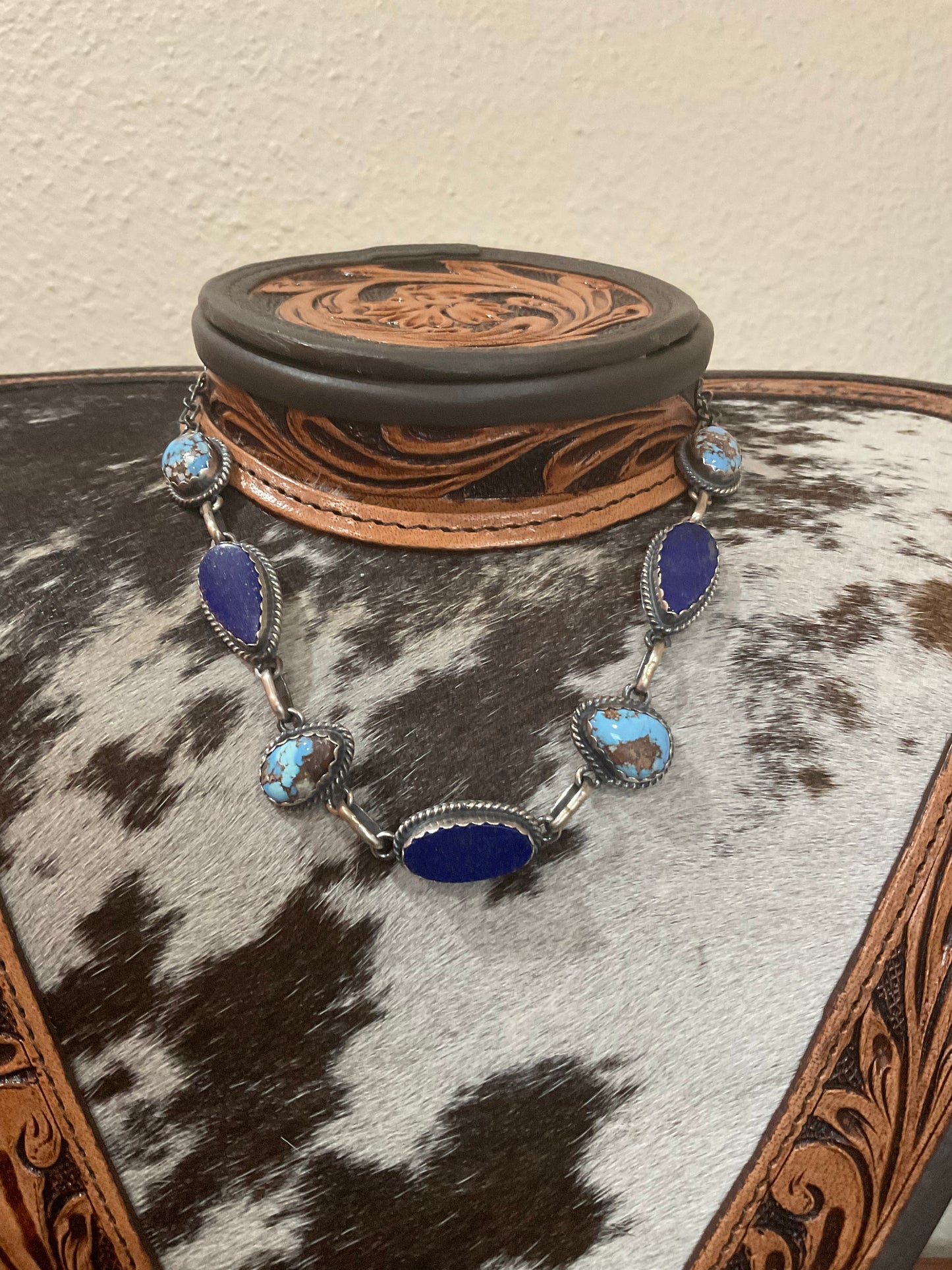 Golden Hills & Lapis Choker