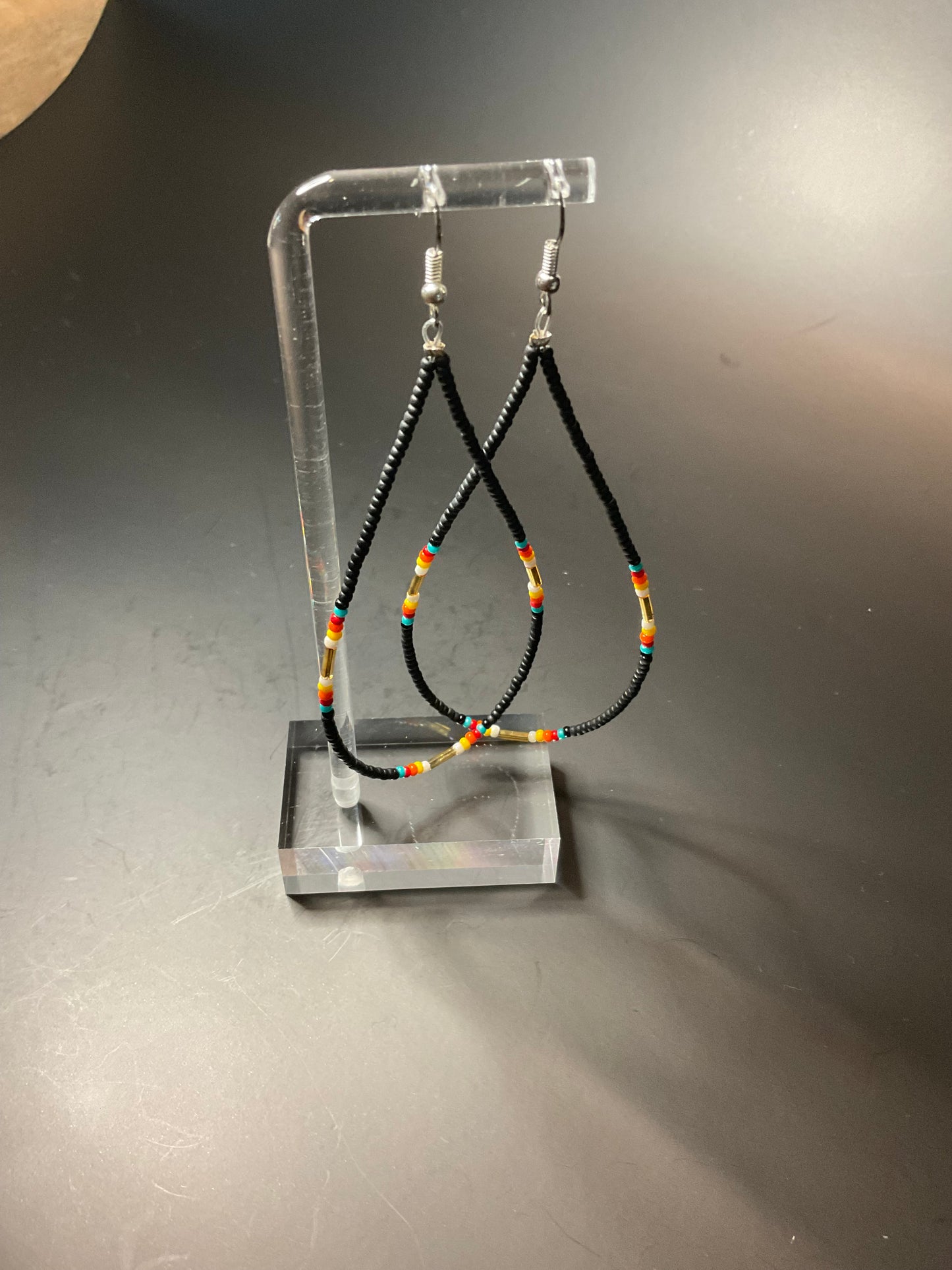 Beaded Hoop Earrings