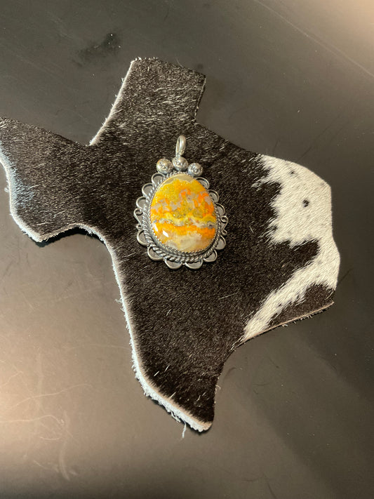 Bumble Bee Jasper Pendant