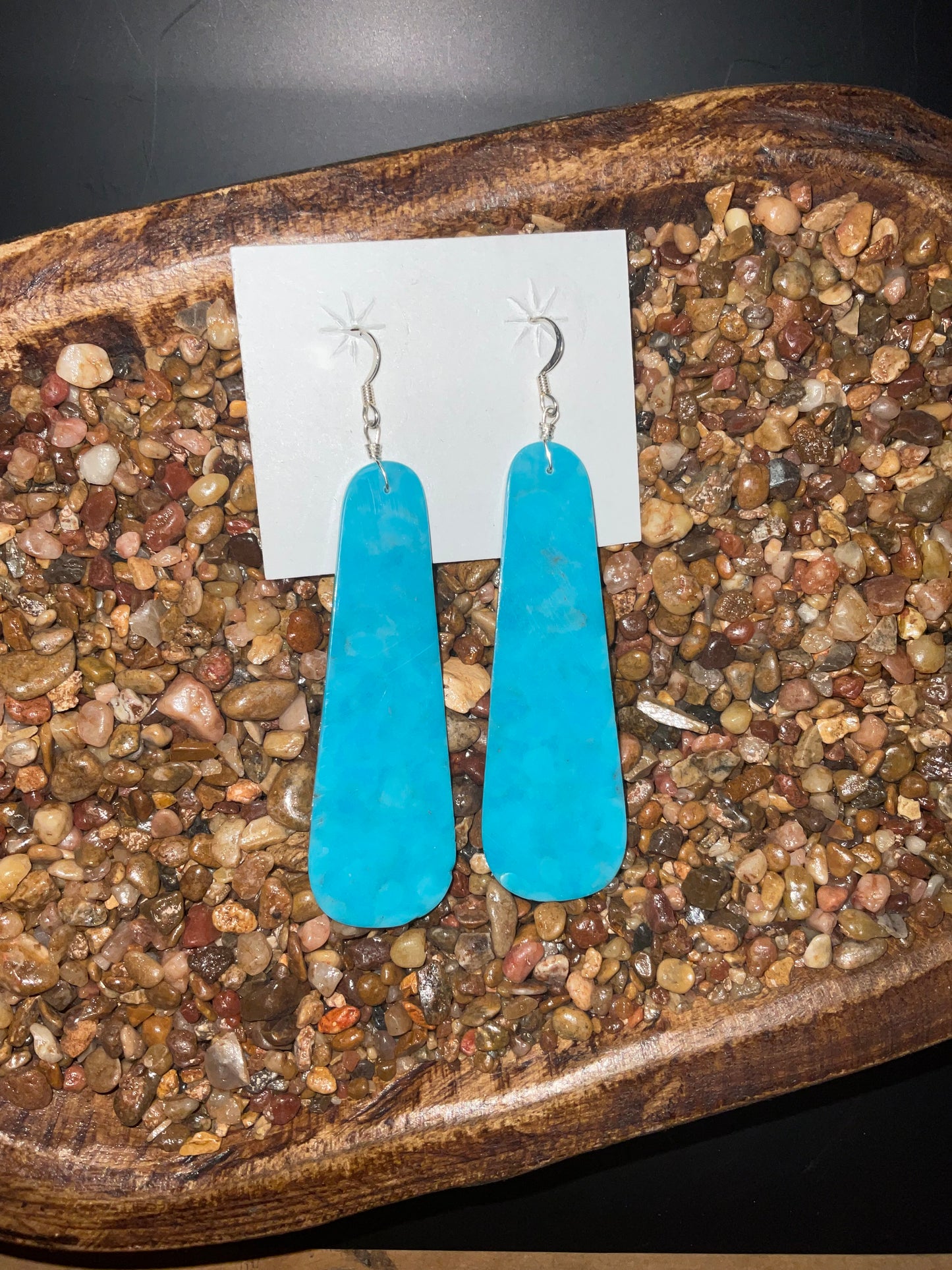 Turquoise Slab Earrings