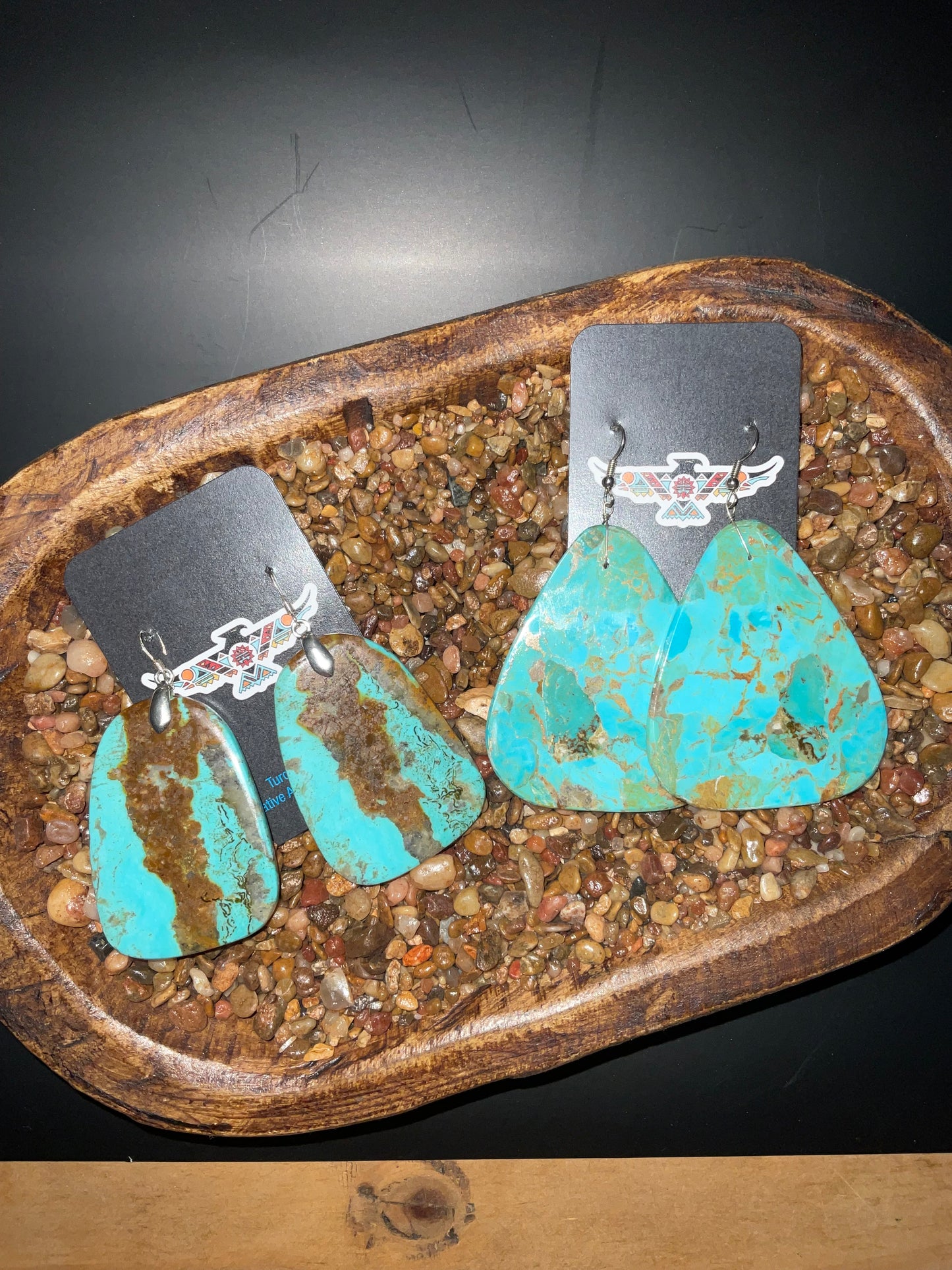 Turquoise Slab Earrings