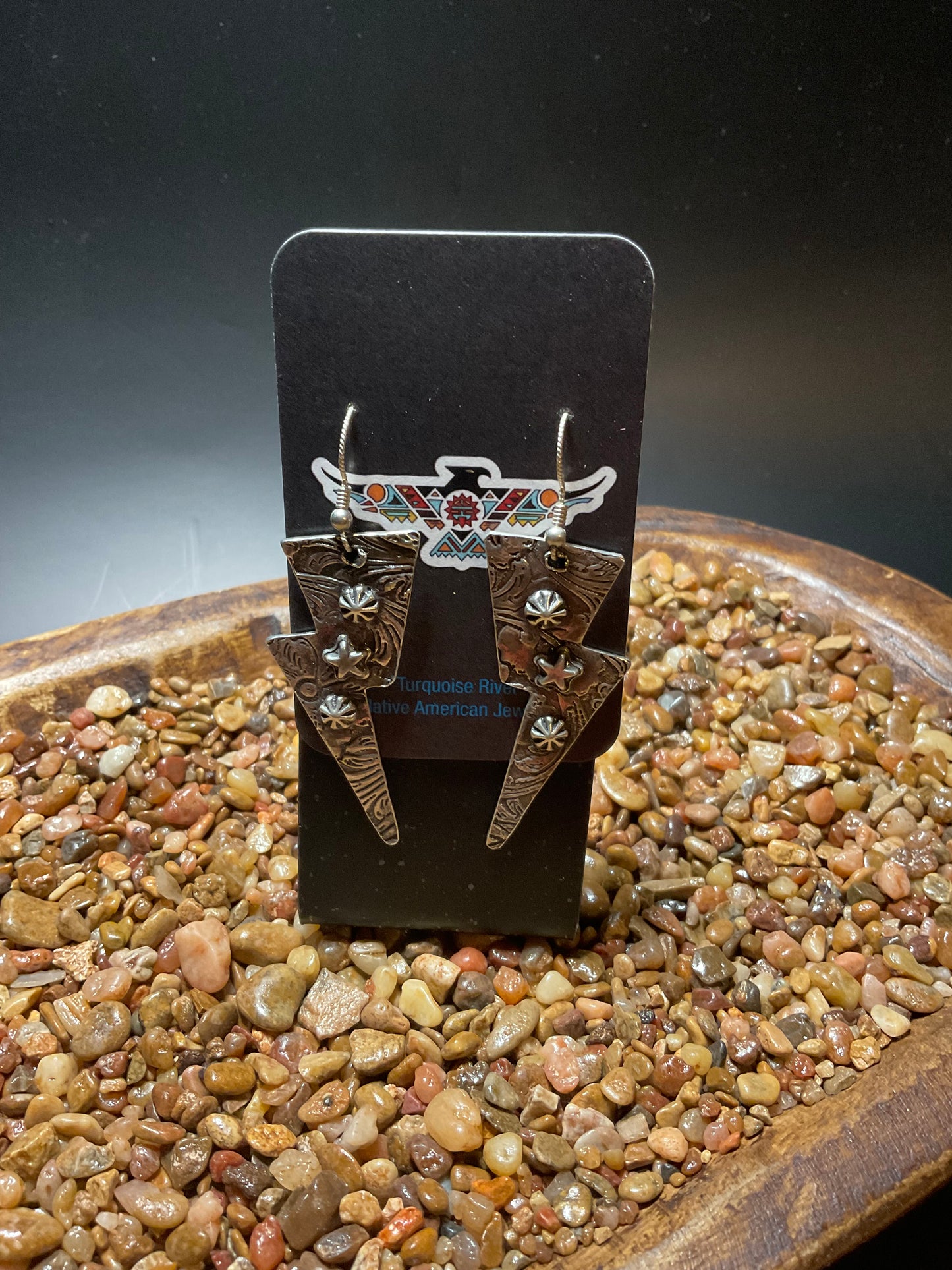 Sterling Silver & Concho Earrings