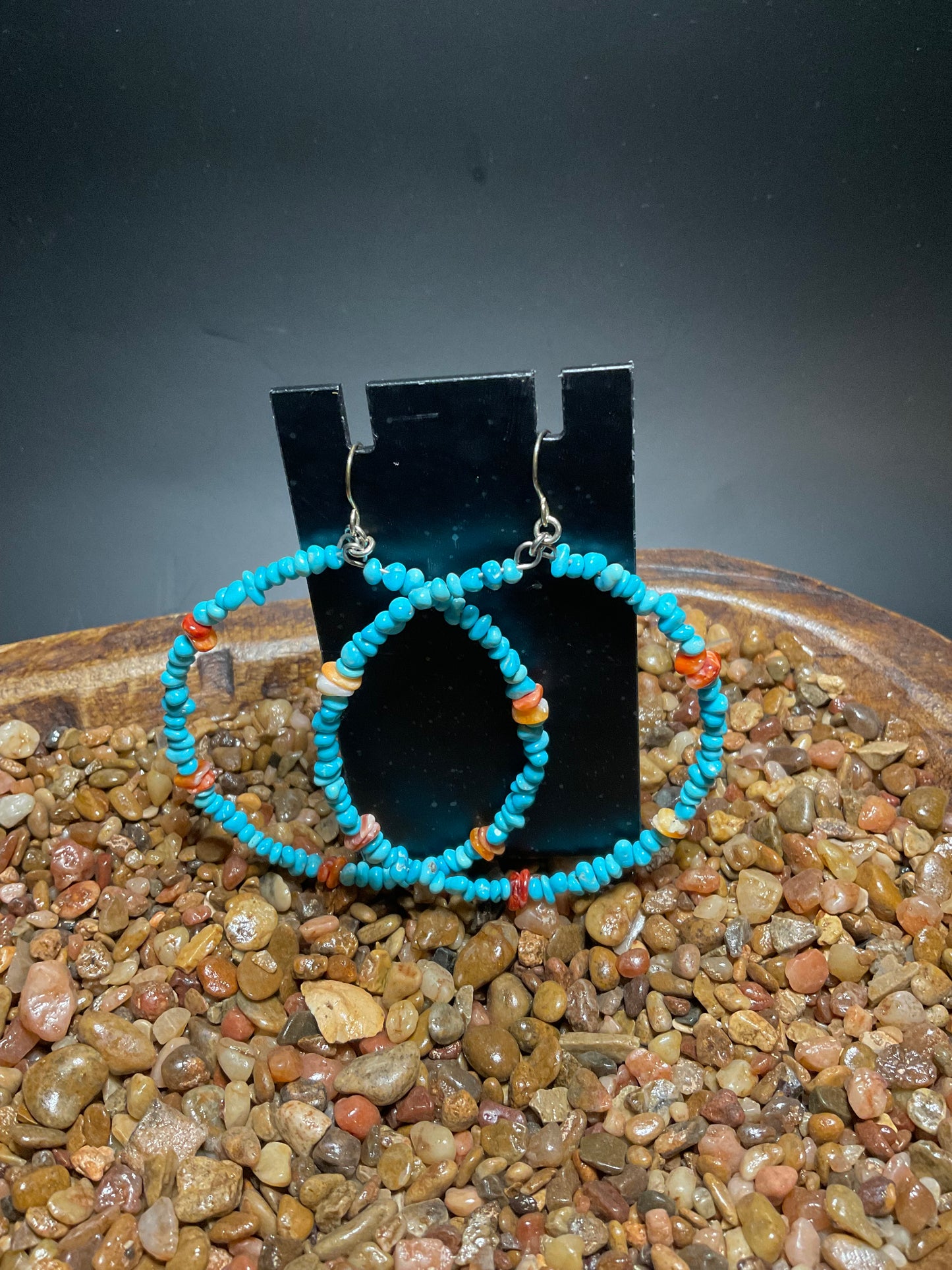 Heishi & Nugget Hoop Earrings